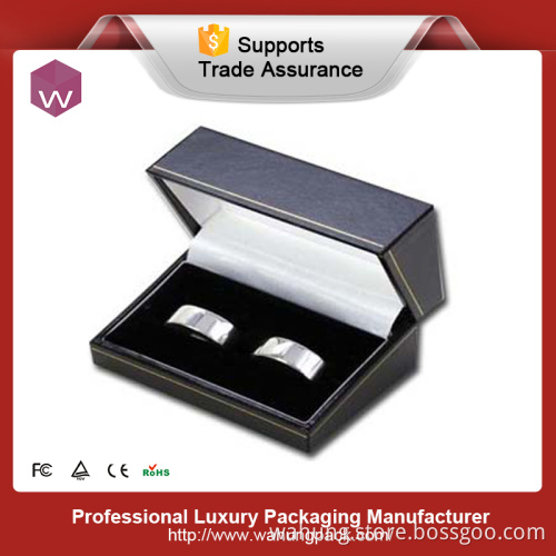hottest selling clear custom color mens travel cufflink box (WH-0299)